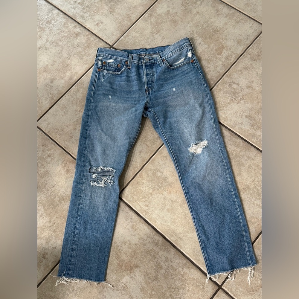 Levi's Blue Straight Leg Women's Jeans